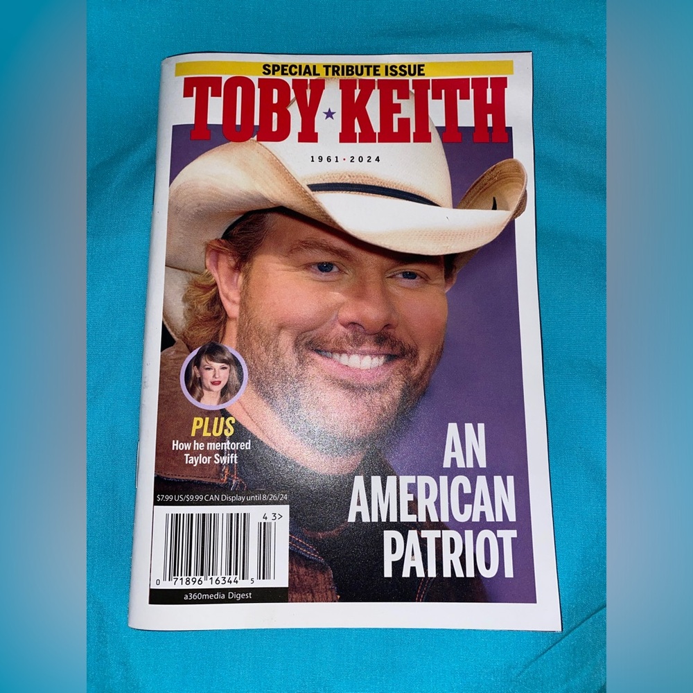 Toby Keith Tribute Issue mini magazine August 2024